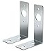 Lonffery Trailer Light Bracket 2PC L Shape Galvanized Steel Light Bracket Mounting Universal Fit for Utility Boat Cargo RV Trailers Trailer Light Bracket Mounting - Image 2