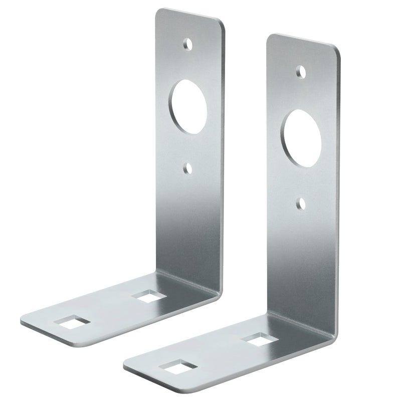 Lonffery Trailer Light Bracket 2PC L Shape Galvanized Steel Light Bracket Mounting Universal Fit for Utility Boat Cargo RV Trailers Trailer Light Bracket Mounting - Image 3