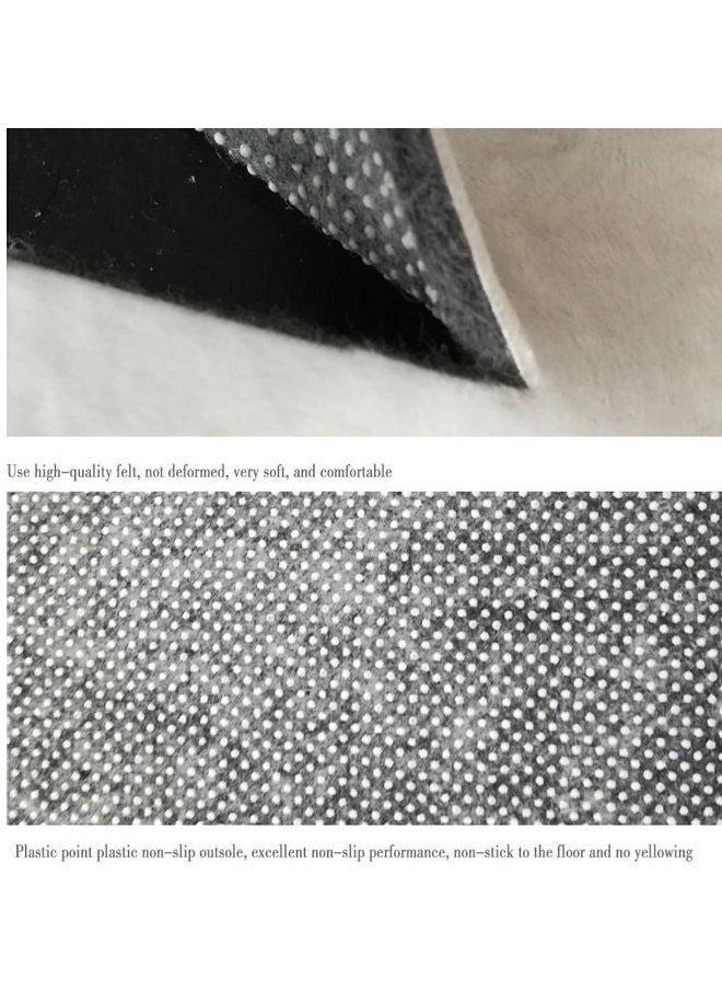 Aralifes - Rectangular Soft Touch Carpet Black/Beige 160x230cm - Image 1