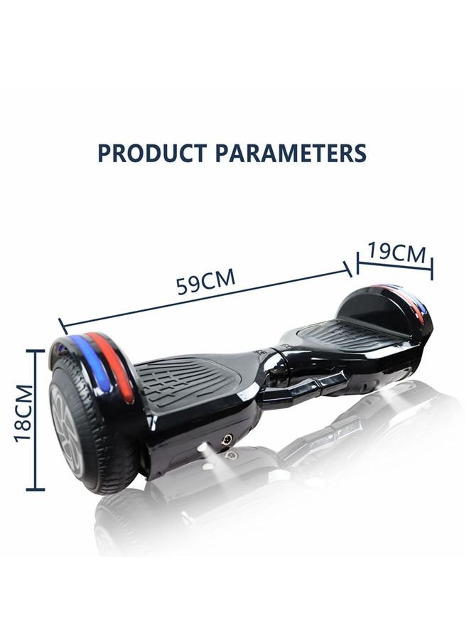 6.5inch Smart Electric Scooter 2 Wheels Self Balancing Scooter Lithium Battery Hoverboard Balance Scooter Bluetooth with Led Lights.