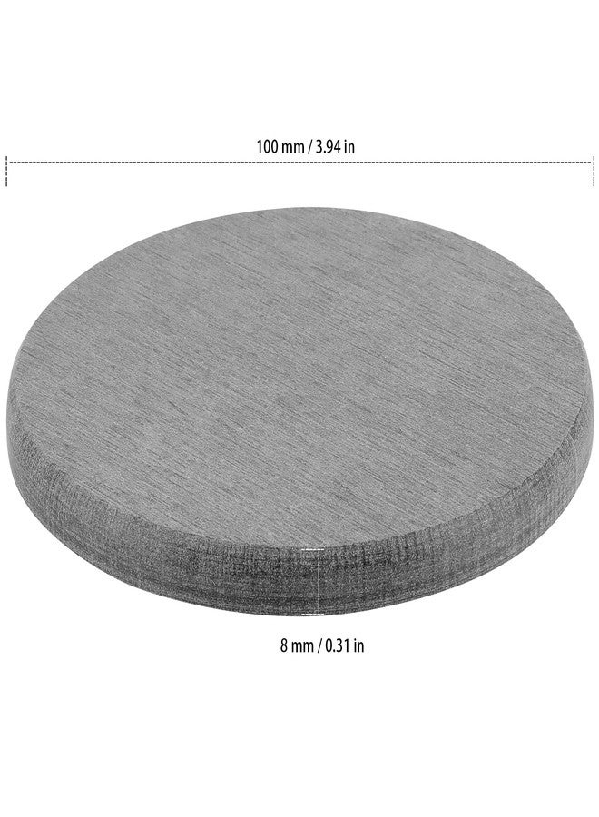 ZEONHAK Diatomaceous Earth Coaster Set of 12, Instant Dry Diatomite Drink Coasters, Round Absorbent Coaster, for Kitchen Drinks Plants Fast Water Absorption, W10 x D10 x H0.8 cm, Cloud Gray - Image 2