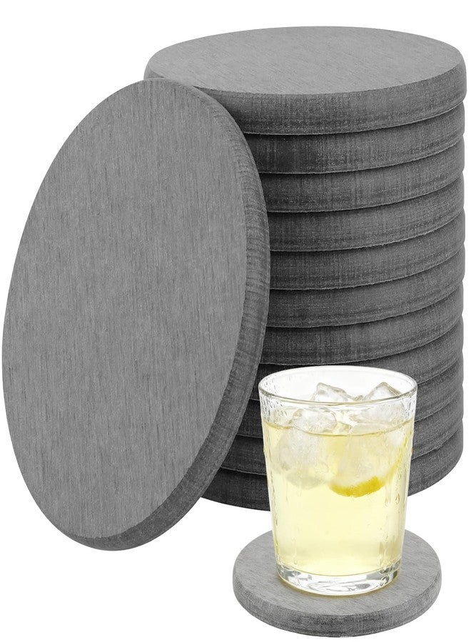 ZEONHAK Diatomaceous Earth Coaster Set of 12, Instant Dry Diatomite Drink Coasters, Round Absorbent Coaster, for Kitchen Drinks Plants Fast Water Absorption, W10 x D10 x H0.8 cm, Cloud Gray - Image 1