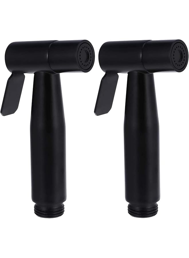 The Bros Black Bidet Sprayer for Toilet, 2pcs Handheld Bidet Sprayer Cloth Bathroom Diaper Sprayer for Kitchen and Toilet Cleaning,Adjustable Water Pressure Jet Sprayer for Toilet Water Spray - Image 1