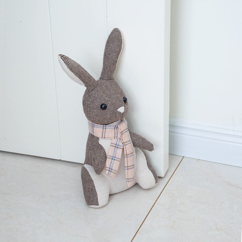Marwood ماروود دعامة باب لطيفة دعائم أبواب زخرفية للمنزل والمكتب، دعامة باب داخلية محشوة على شكل أرنب، دعامة باب زخرفية للأرضيات - Image 1