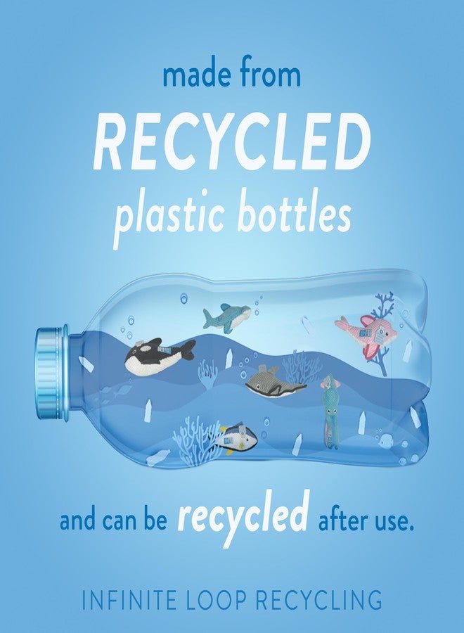 Spunky Pup Clean Earth Plush Stingray | Made from 100% Recycled Water Bottles | Small - Image 4