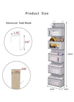 Sharpdo 5-Layer Wardrobe Wall-Mounted Non-Woven Storage Bag 33*12*125cm  - Image 3