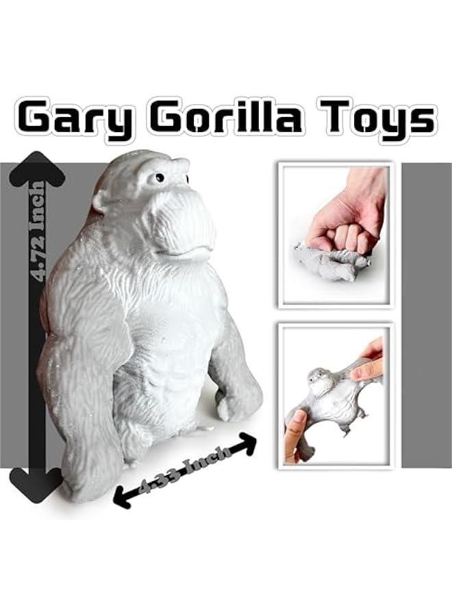 Stretchy Monkey World Toy Squishy Monkey Squishies (1-Pack) Splat Monkey Gorilla Toy Stretch Monkey Squishy Toys Stress Relief Toy Autism Sensory Toys for Autistic Children Party Favors (Grey) - Image 2