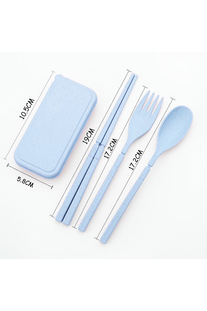 Star Babies Insulated Mini Lunch Bag with Foldable Fork- Spoon Set Grey - Image 5