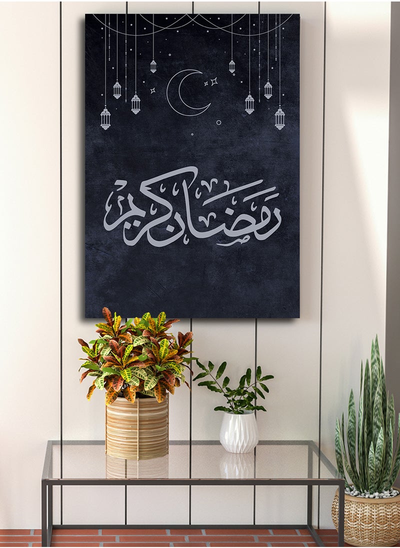 Canvas Wall Art Stretched Over Wooden Frame with Ramadan Kareem Painting - pzsku/Z1C5ACB892C04A6666F9AZ/45/_/1736424427/1174d8d2-2434-4017-ad8d-2f6b16075c10