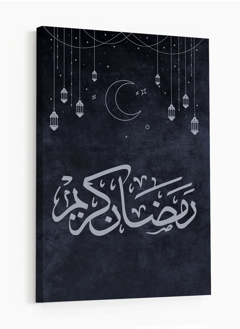 Canvas Wall Art Stretched Over Wooden Frame with Ramadan Kareem Painting - pzsku/Z1C5ACB892C04A6666F9AZ/45/_/1736424429/f0189ffc-24b5-4cf3-8a39-f10eab86a636