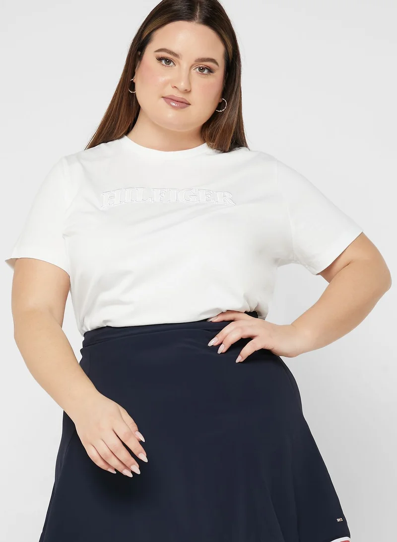 Tommy Hilfiger Plus Embroidered Logo T-Shirt