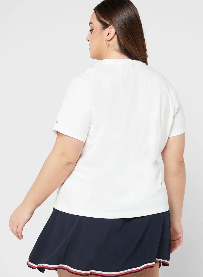 Tommy Hilfiger Plus Embroidered Logo T-Shirt