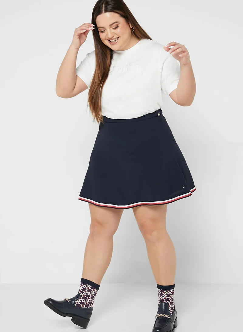 Tommy Hilfiger Plus Embroidered Logo T-Shirt