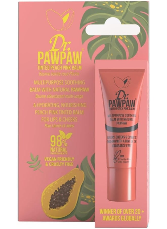 Dr.PAWPAW Tinted Peach Pink Balm 10 Ml  - Image 1