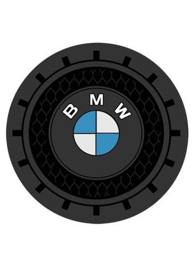 Liin Innovative Automotive Products Suitable For Round Car Cup Barrel Logo Graphic Display Car Coasters-Color:BAOMA  - Image 1