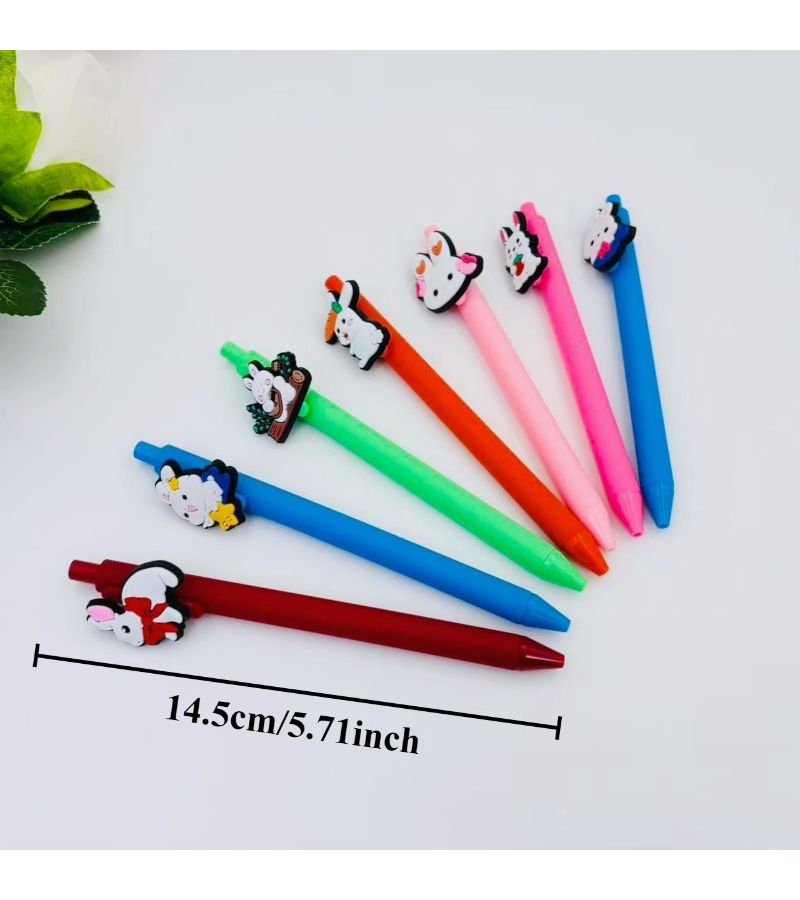 Easter Cute Bunny Series 12pcs Ballpoint Pens Smooth Writing Comfort Grip - Image 2
