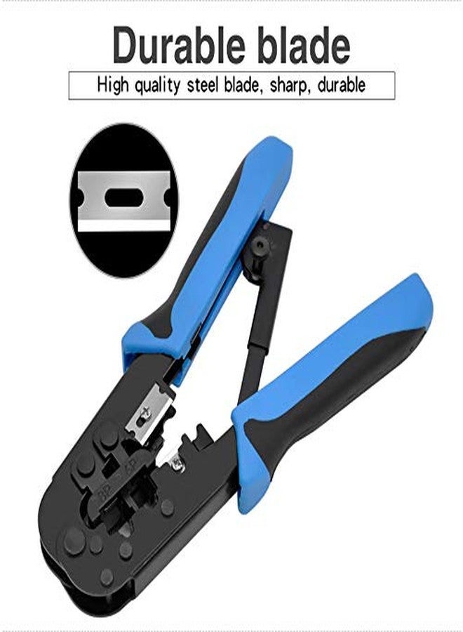 CARE CASE® Modular Plug Crimper Dual-Modular 2-in-1 Crimping Tool LAN Cutter with Cable Cutter Network Cable Tool (RJ45 // RJ11) - Image 5