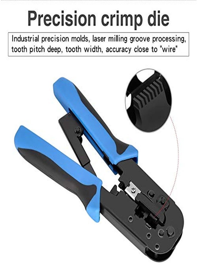 CARE CASE® Modular Plug Crimper Dual-Modular 2-in-1 Crimping Tool LAN Cutter with Cable Cutter Network Cable Tool (RJ45 // RJ11) - Image 4