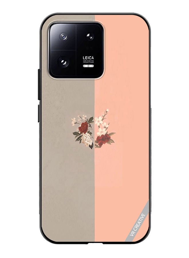 VR CREATIVE Protective Case Cover For Xiaomi 13 Flower Design Multicolour - Image 1