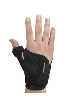 Ant Thumb Arthritis Brace Wrist Strap, Breathable Thumb Splint Brace Right Left Hand, Joint Thumb Splint for Pain Relief Arthritis Tendonitis Sprains Strains Black  - Image 3