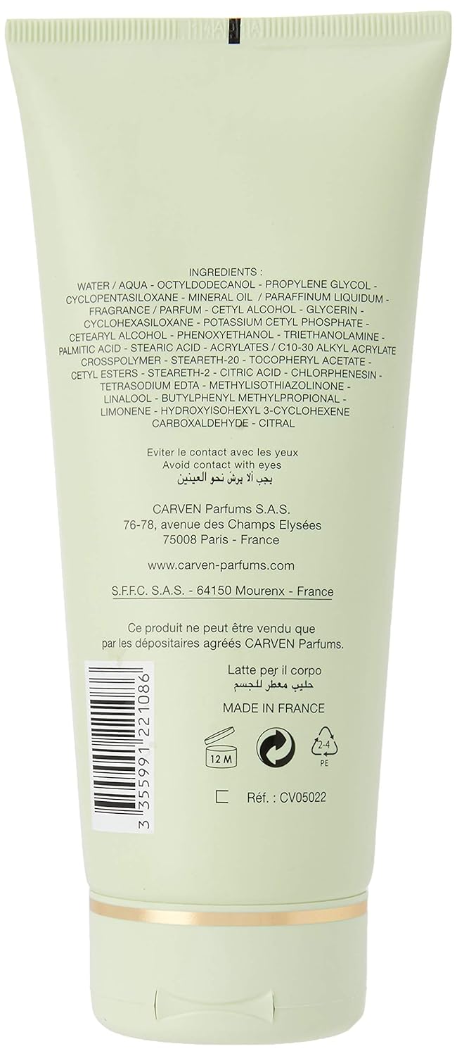Carven Leau De Toilette Light Body Cream 666 Fl Oz - Image 4