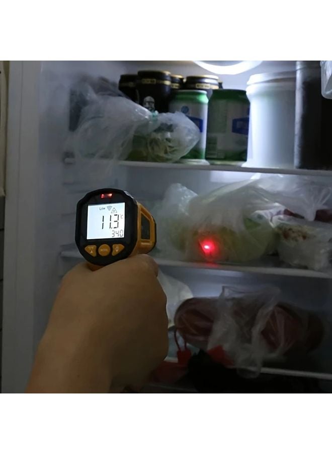 Yellow High Precision Industrial Infrared Thermometer Non Contact 50C to 600C Range - Image 4