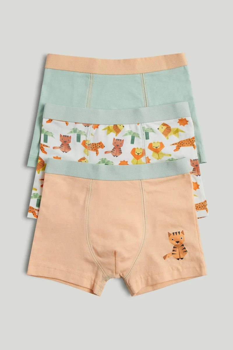 mothercare 3 Pack Origami Animal Trunk Briefs