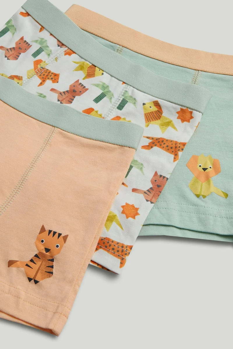mothercare 3 Pack Origami Animal Trunk Briefs