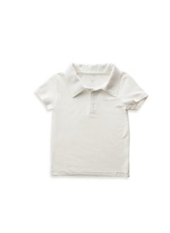 أنفي بيبي Bamboo Spandex Polo T-Shirt- White  - Image 1