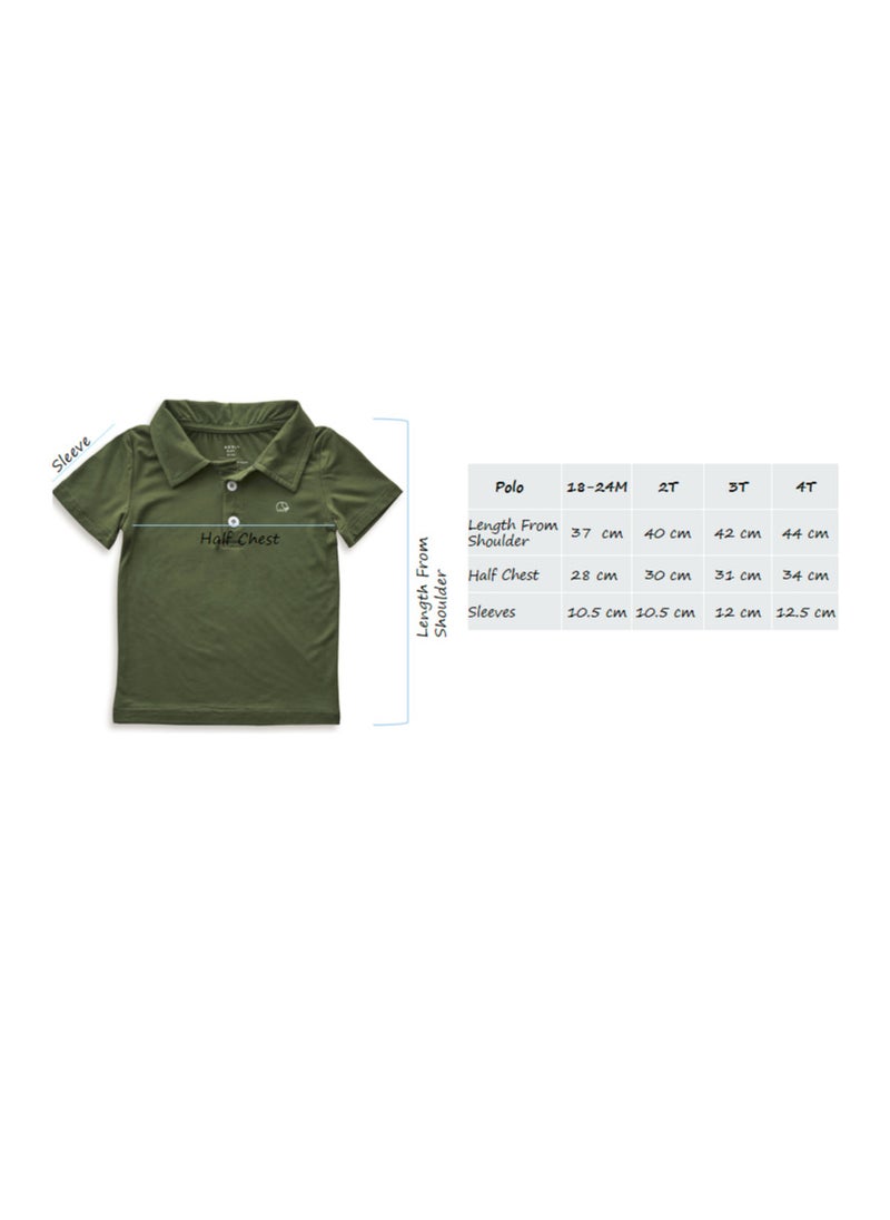 Bamboo Spandex Polo T-Shirt- White