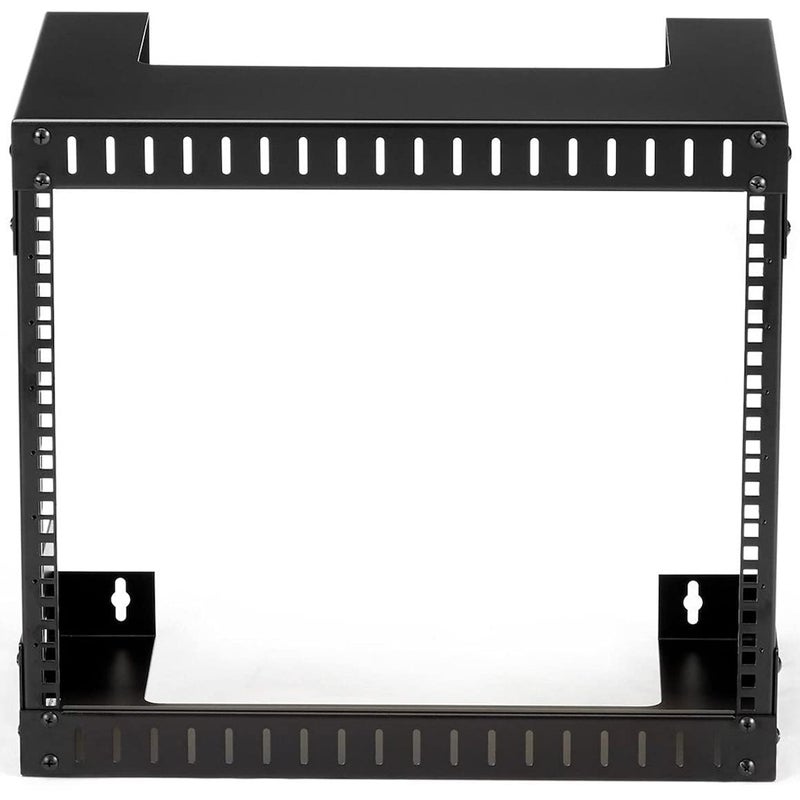 StarTech.com 2-Post 8U Heavy-Duty Wall-Mount Network Rack, 19" Open Frame Server Rack, 12" Deep, Wall Mount Data Rack for IT / AV / Patch Panel / Computer Equipment, TAA (RK812WALLO) - Image 2