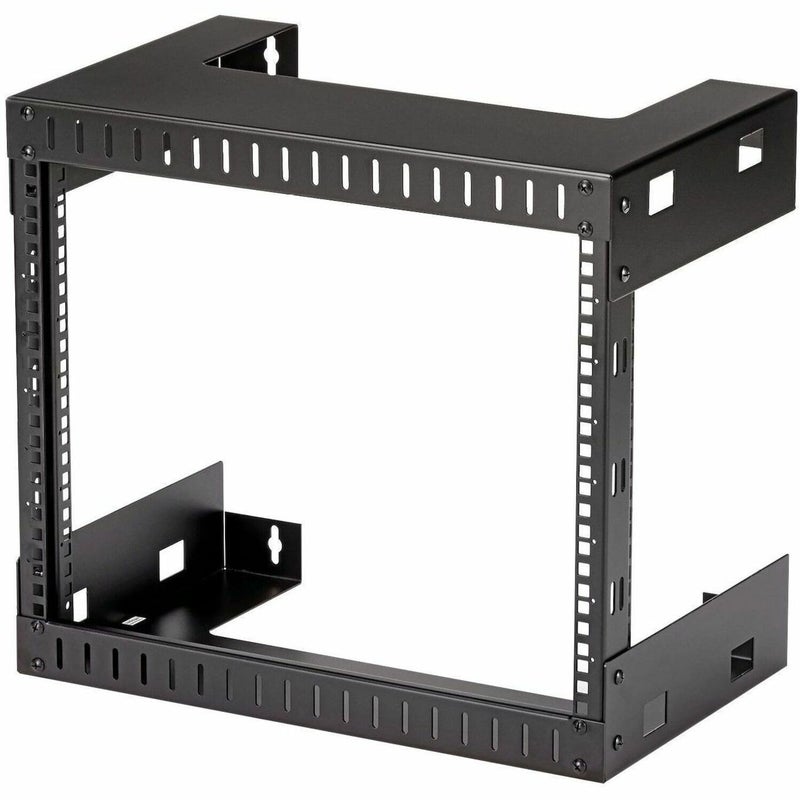 StarTech.com 2-Post 8U Heavy-Duty Wall-Mount Network Rack, 19" Open Frame Server Rack, 12" Deep, Wall Mount Data Rack for IT / AV / Patch Panel / Computer Equipment, TAA (RK812WALLO) - Image 1