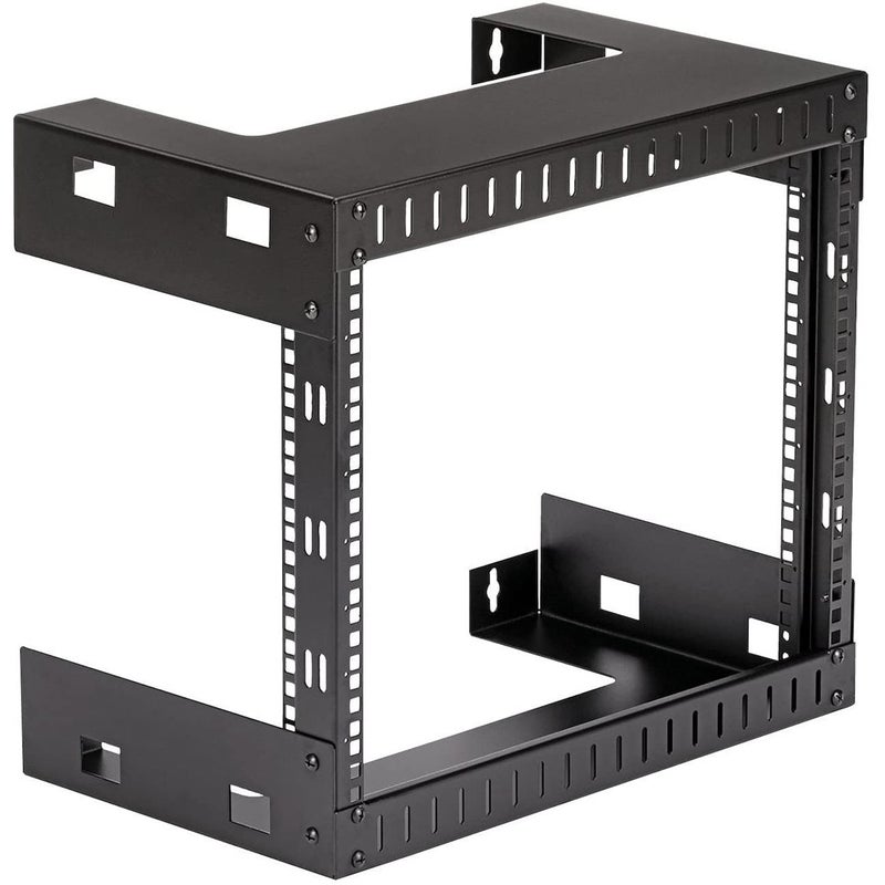 StarTech.com 2-Post 8U Heavy-Duty Wall-Mount Network Rack, 19" Open Frame Server Rack, 12" Deep, Wall Mount Data Rack for IT / AV / Patch Panel / Computer Equipment, TAA (RK812WALLO) - Image 4