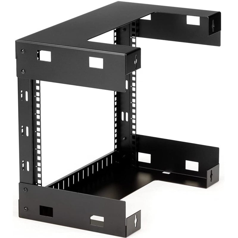 StarTech.com 2-Post 8U Heavy-Duty Wall-Mount Network Rack, 19" Open Frame Server Rack, 12" Deep, Wall Mount Data Rack for IT / AV / Patch Panel / Computer Equipment, TAA (RK812WALLO) - Image 5