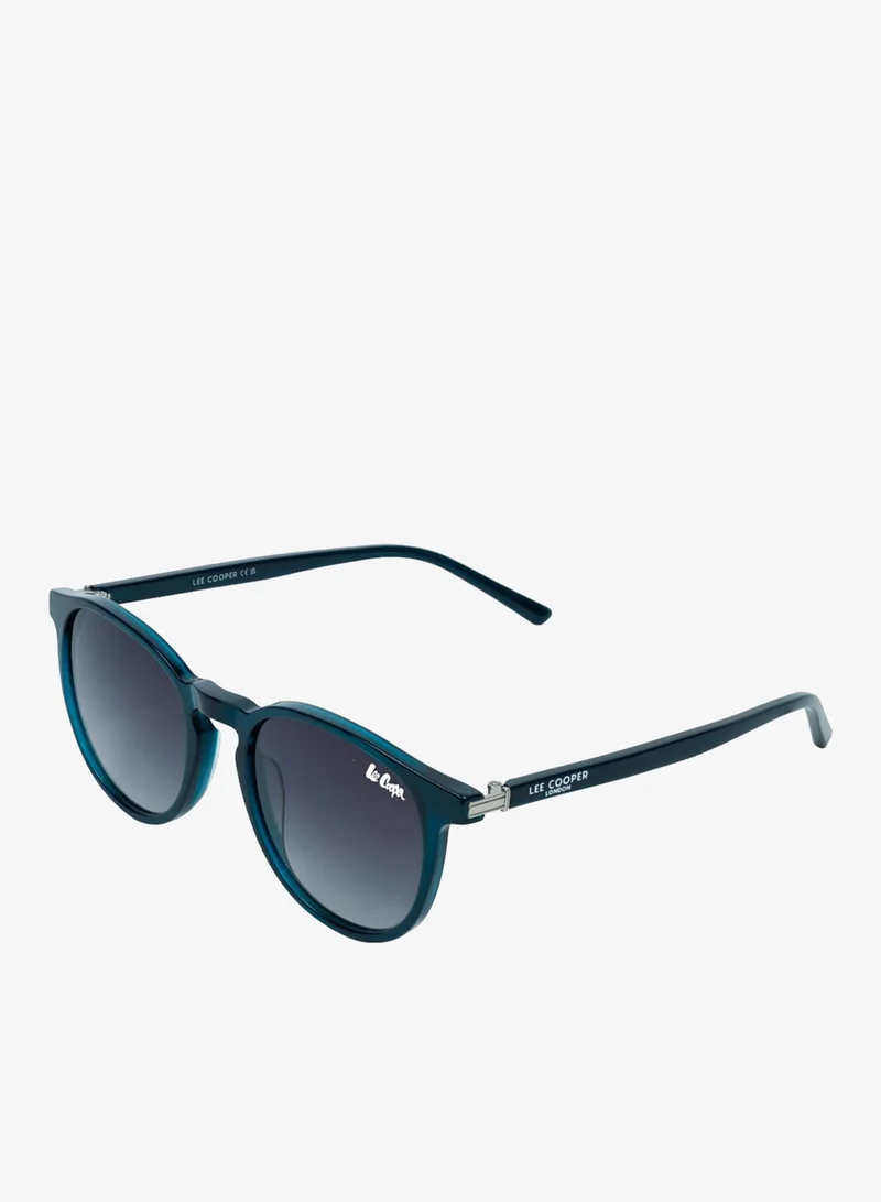 Nylon Sunglasses Blue Frame Blue Gradient Mirror Lens 51mm  - LCU10546C2