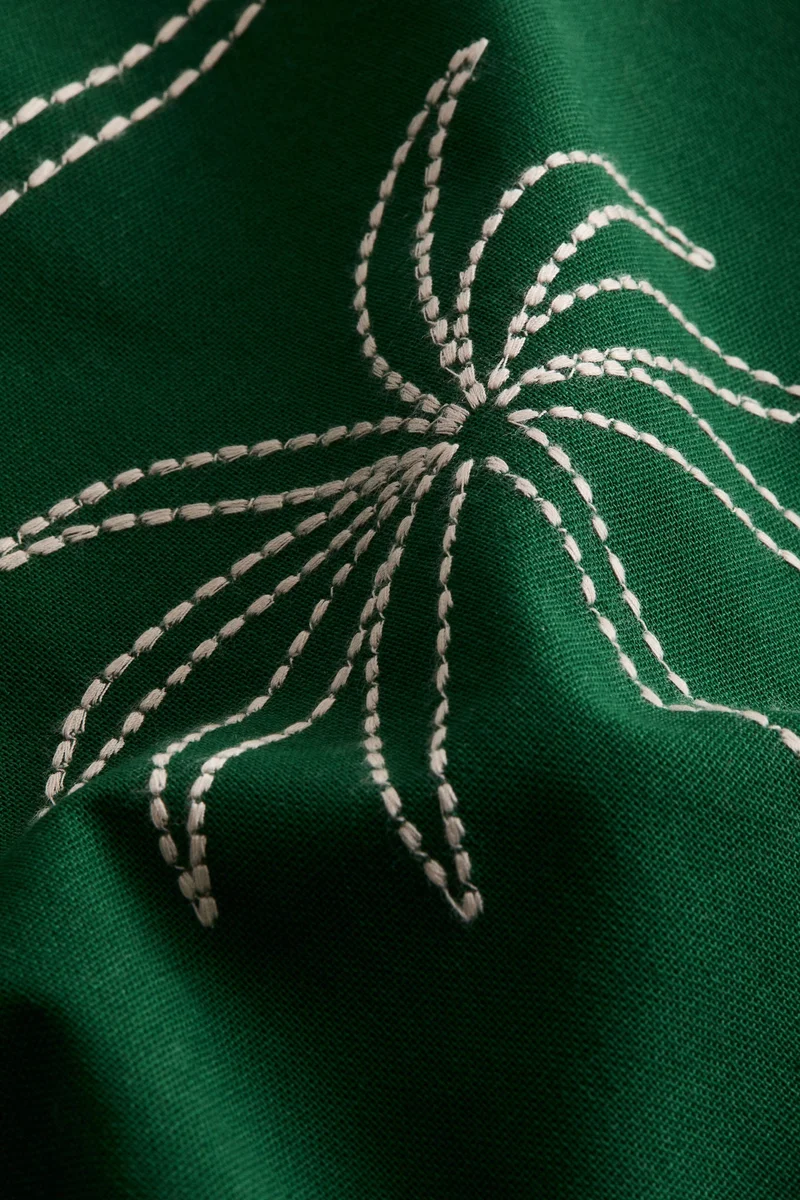 H&M Embroidery-motif cushion cover
