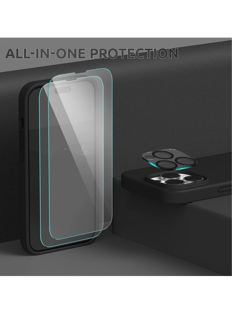Magnetic Case Designed for iPhone 14 Pro Max Case 6.7 inch (2022), Compatible with MagSafe, Liquid Silicone Phone Case for iPhone 14 Pro Max, Black