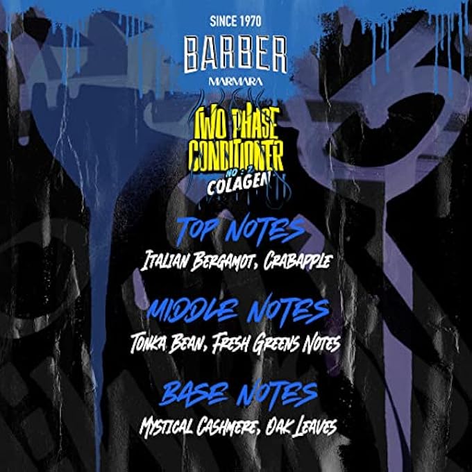 barber marmara TWO PHASE CONDITIONER MEN'S NO.2 COLLAGEN 500 ML LEAVE IN HAIR CARE MEN ANTI SPLIT ENDS HAIR PERFUME SPRAY TREATMENT DETANGLING SPRAY LEAVE IN CONDITIONER SPRAY MEN - Image 3
