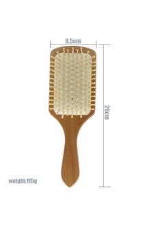 General Wooden Hair Comb Beige 24 x 8cm  - Image 4