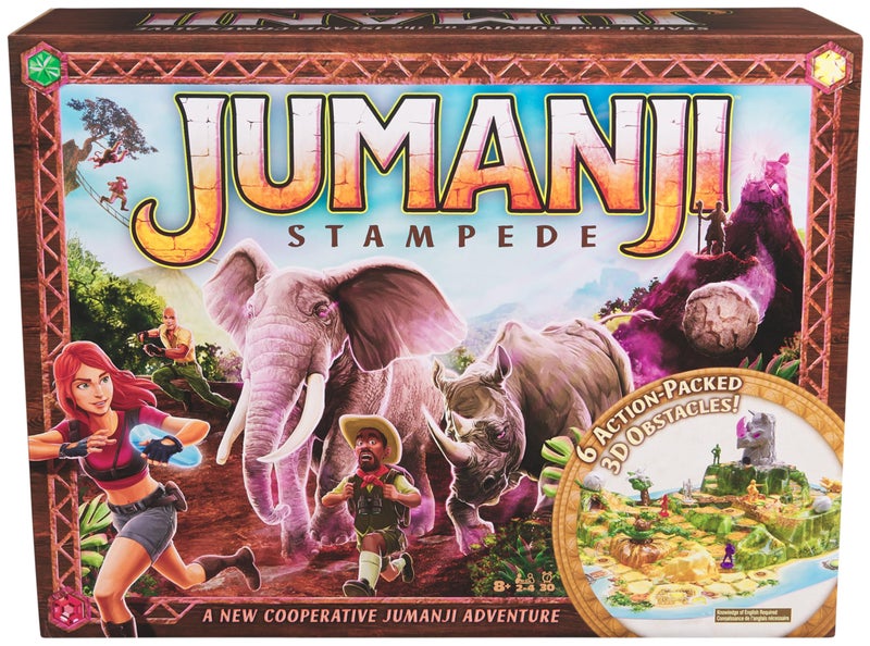 Spin Master Games Jumanji Stampede 3D Adventure Cooperative Board Game for Fans of The Jumanji Movies Easter Gift 24 Players for Ages 8 Up - Image 3