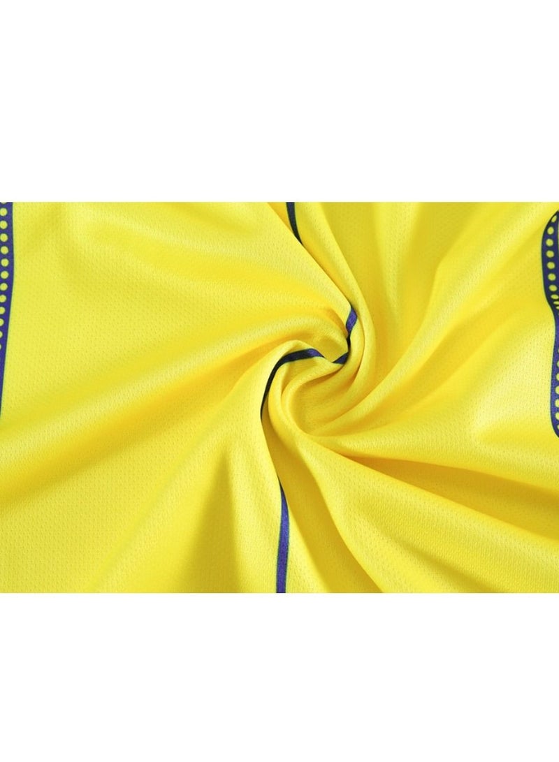 M MIAOYAN C Ronaldo's new Riyadh Victory team home football jersey with the same men's and women's club adult football jersey match football jersey suit