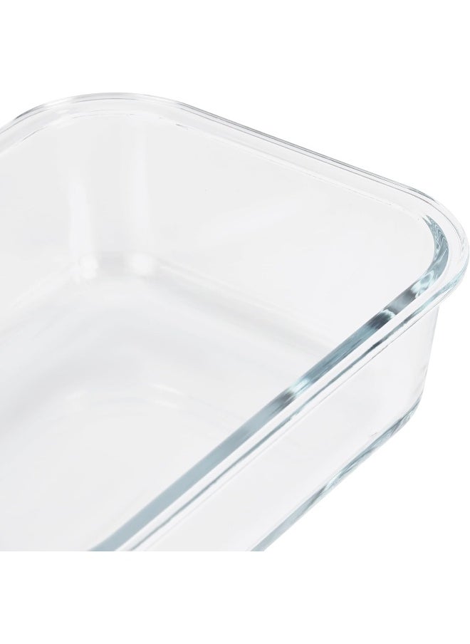 Delcasa DC3312 Square Airtight Container with Glass Lid, 1540 ml Capacity