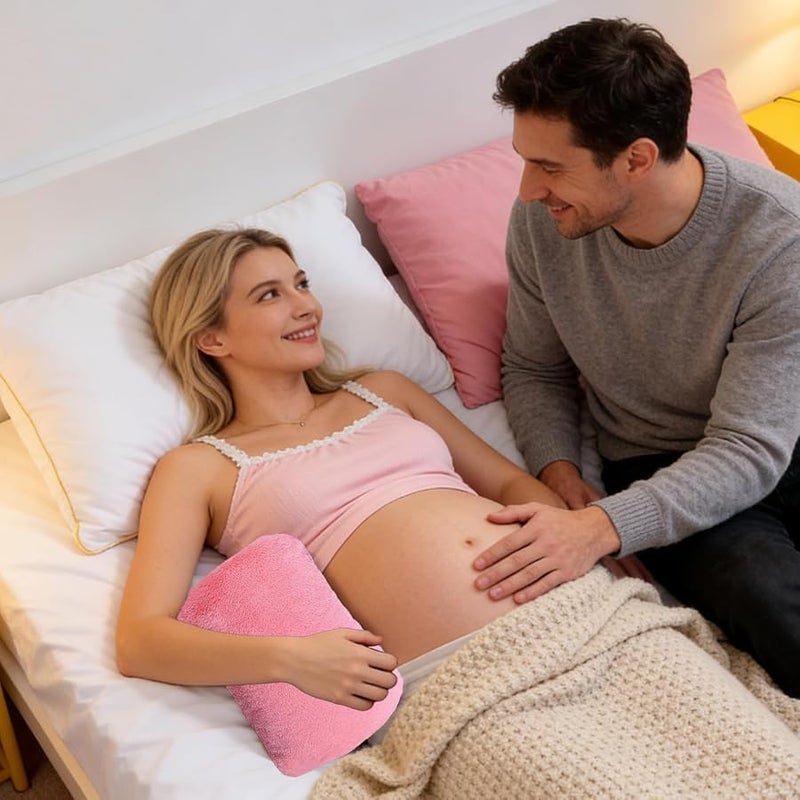 Pink Electric Heating Bag Hot Water Bottle For Stomach Office Home Winter Warmer - Image 4