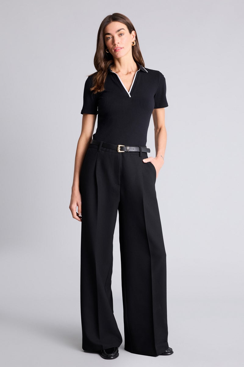 ديفاكتو تيشيرت بولو نص كم سليم فيت مضلع - Image 2