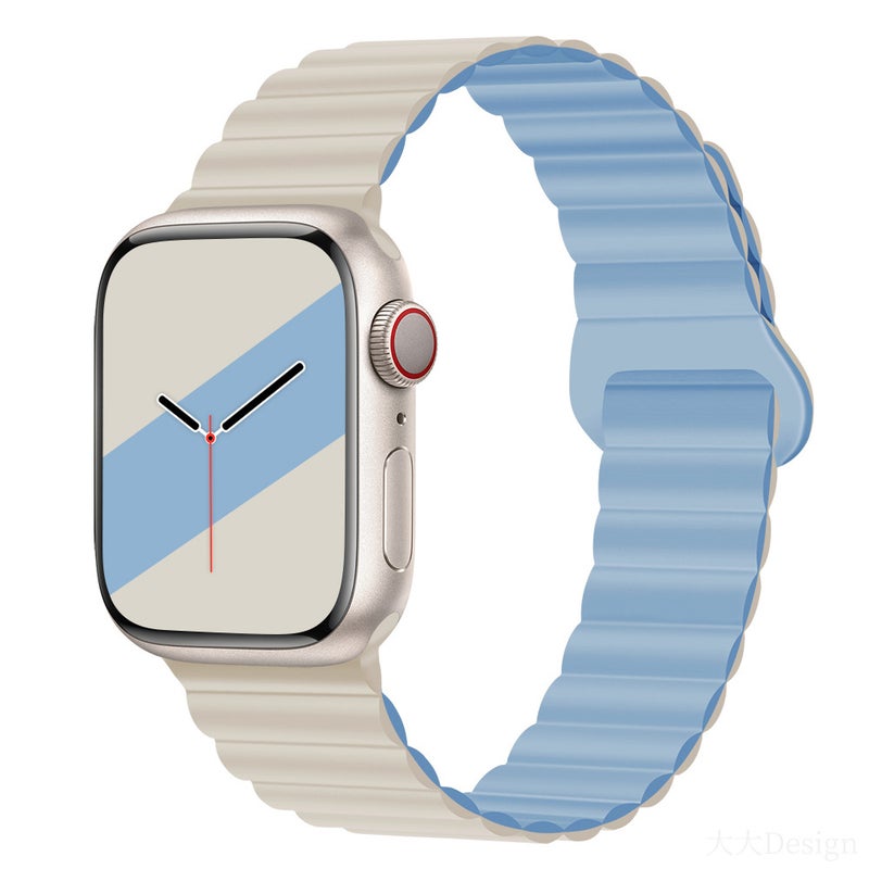 Silicone Magnetic Watch Band for Apple Watch 1-11/Ultra 3/SE 3 - Image 4