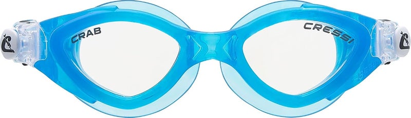 Cressi Crab Goggles - Anti Fog Swimming Goggles for Kids Unisex, Azure - Image 1
