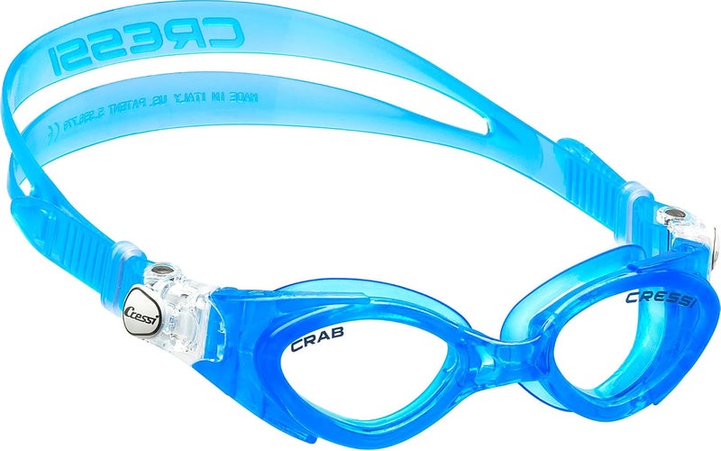 Cressi Crab Goggles - Anti Fog Swimming Goggles for Kids Unisex, Azure - Image 2