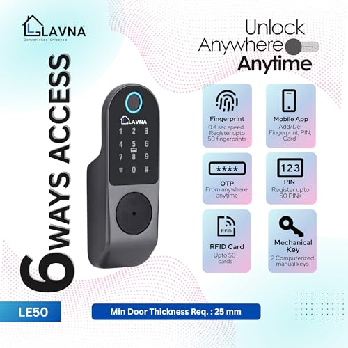LAVNA Bluetooth Remote only with high connectivity Range for LE50 | Wireless Unlock Button | Easy Pairing | Compact Design | Works Only with LAVNA Smart Life App - Image 4