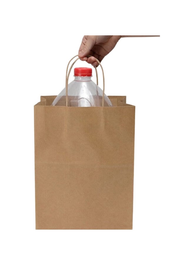 Jiachi Kraft Paper Handbags, 25*13.5*27Cm, 20 Pieces, Gift Bags, Storage Bags, Disposable Packaging Bags - Image 2