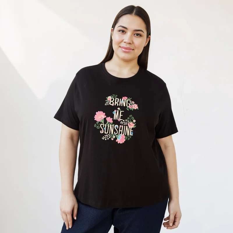 Splash FAV Slogan Print T-shirt